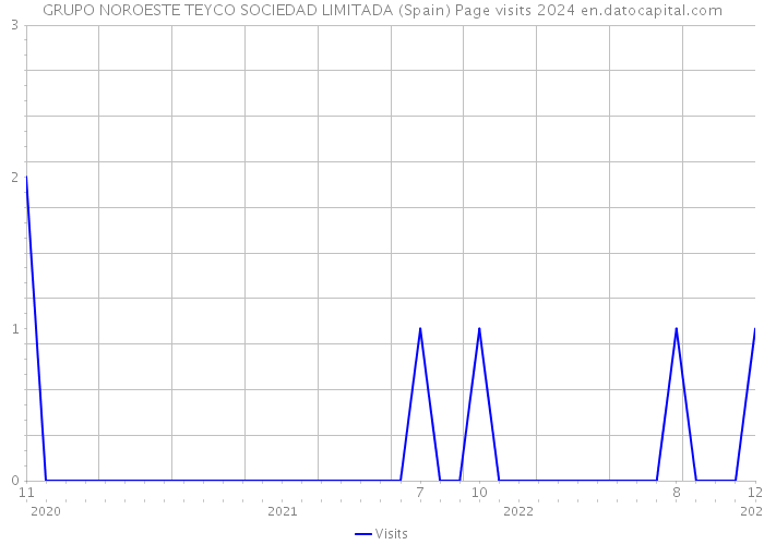 GRUPO NOROESTE TEYCO SOCIEDAD LIMITADA (Spain) Page visits 2024 