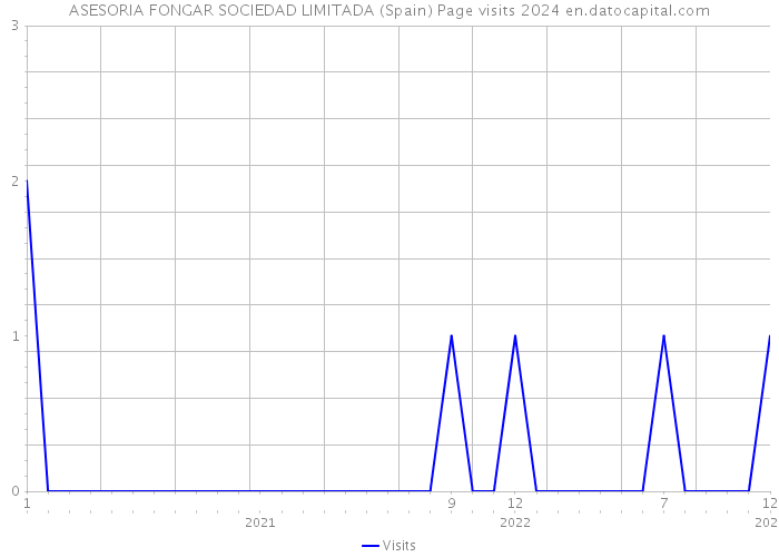 ASESORIA FONGAR SOCIEDAD LIMITADA (Spain) Page visits 2024 