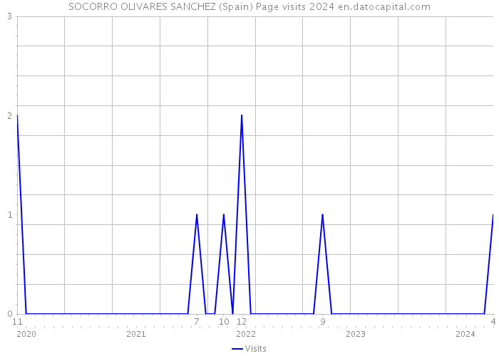 SOCORRO OLIVARES SANCHEZ (Spain) Page visits 2024 