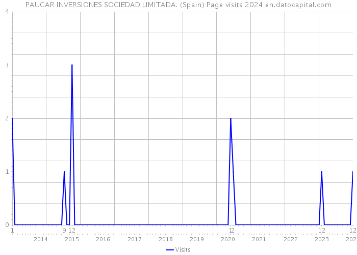 PAUCAR INVERSIONES SOCIEDAD LIMITADA. (Spain) Page visits 2024 