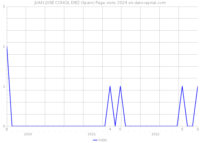 JUAN JOSE CONGIL DIEZ (Spain) Page visits 2024 