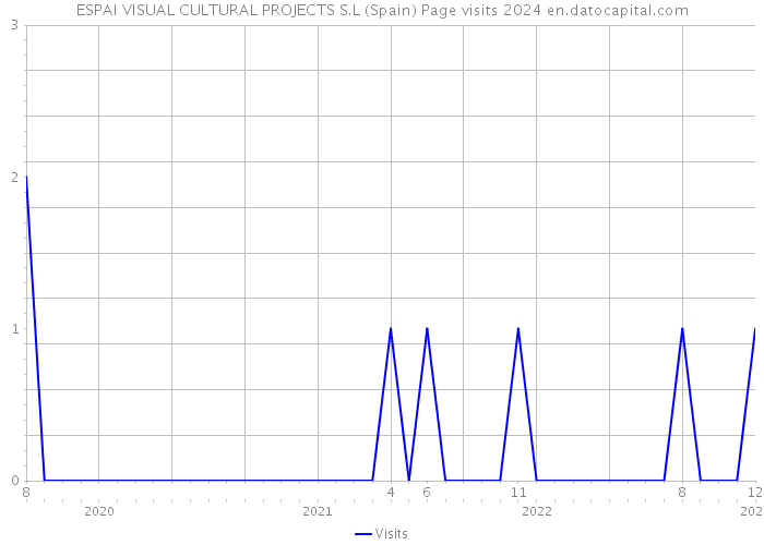 ESPAI VISUAL CULTURAL PROJECTS S.L (Spain) Page visits 2024 