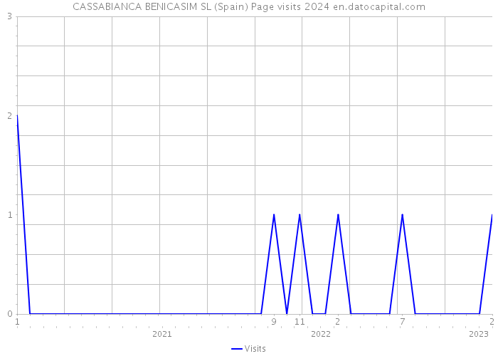 CASSABIANCA BENICASIM SL (Spain) Page visits 2024 