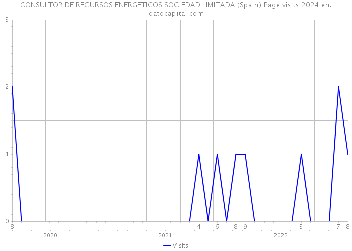 CONSULTOR DE RECURSOS ENERGETICOS SOCIEDAD LIMITADA (Spain) Page visits 2024 