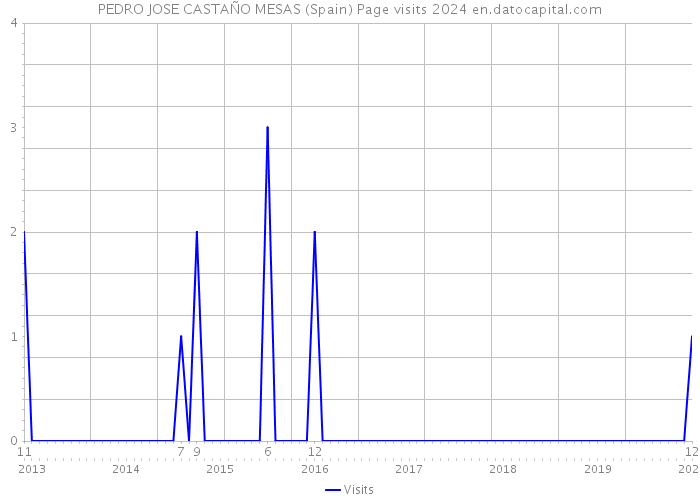 PEDRO JOSE CASTAÑO MESAS (Spain) Page visits 2024 