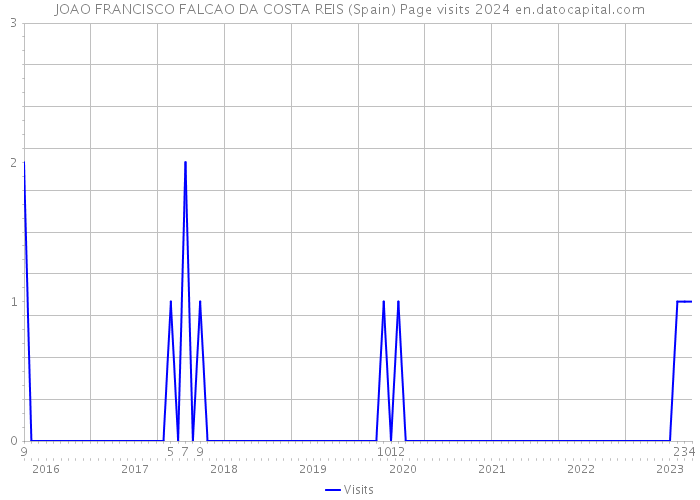 JOAO FRANCISCO FALCAO DA COSTA REIS (Spain) Page visits 2024 