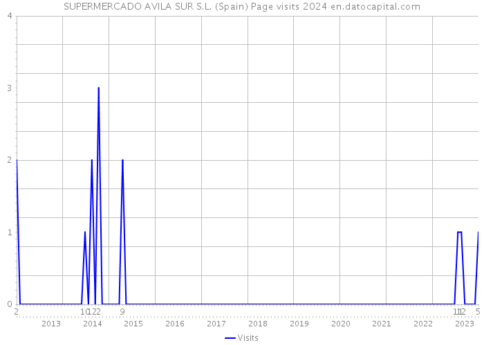 SUPERMERCADO AVILA SUR S.L. (Spain) Page visits 2024 