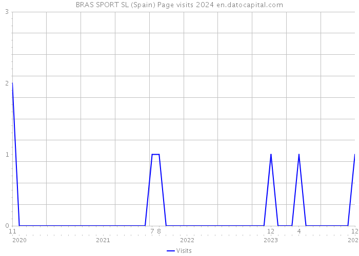 BRAS SPORT SL (Spain) Page visits 2024 