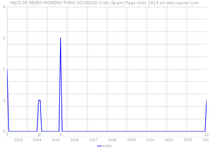 HIJOS DE PEDRO MORENO TORO SOCIEDAD CIVIL (Spain) Page visits 2024 