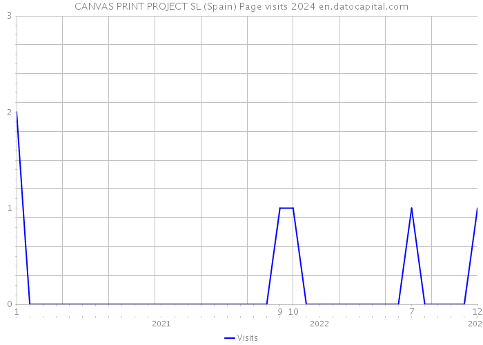 CANVAS PRINT PROJECT SL (Spain) Page visits 2024 