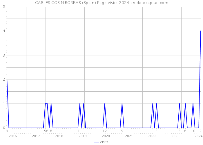 CARLES COSIN BORRAS (Spain) Page visits 2024 