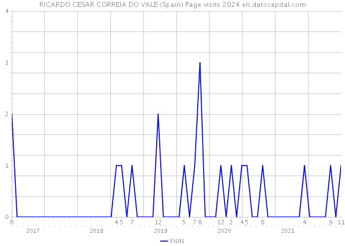 RICARDO CESAR CORREIA DO VALE (Spain) Page visits 2024 
