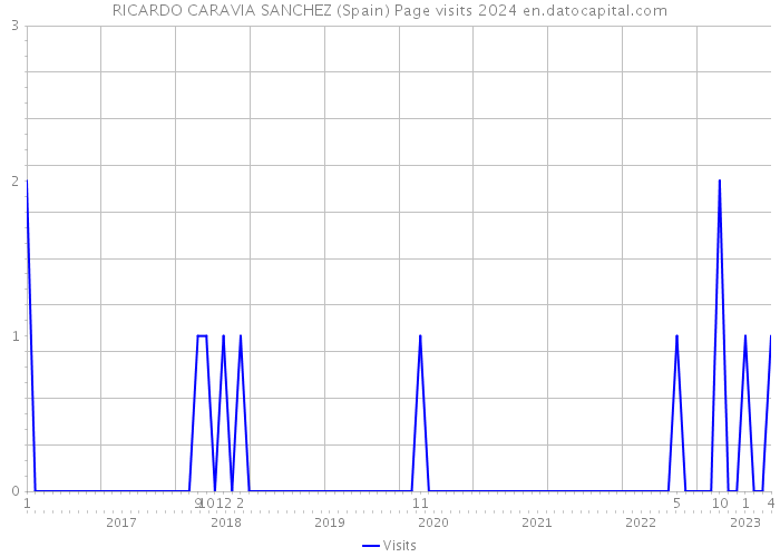 RICARDO CARAVIA SANCHEZ (Spain) Page visits 2024 