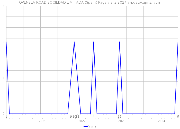 OPENSEA ROAD SOCIEDAD LIMITADA (Spain) Page visits 2024 