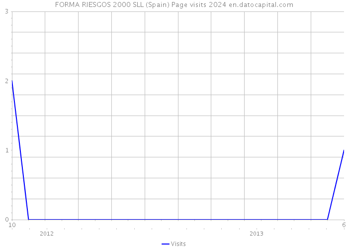 FORMA RIESGOS 2000 SLL (Spain) Page visits 2024 