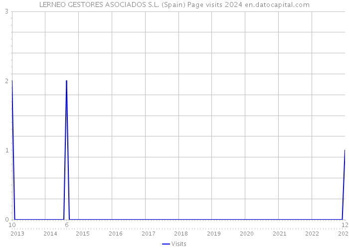 LERNEO GESTORES ASOCIADOS S.L. (Spain) Page visits 2024 