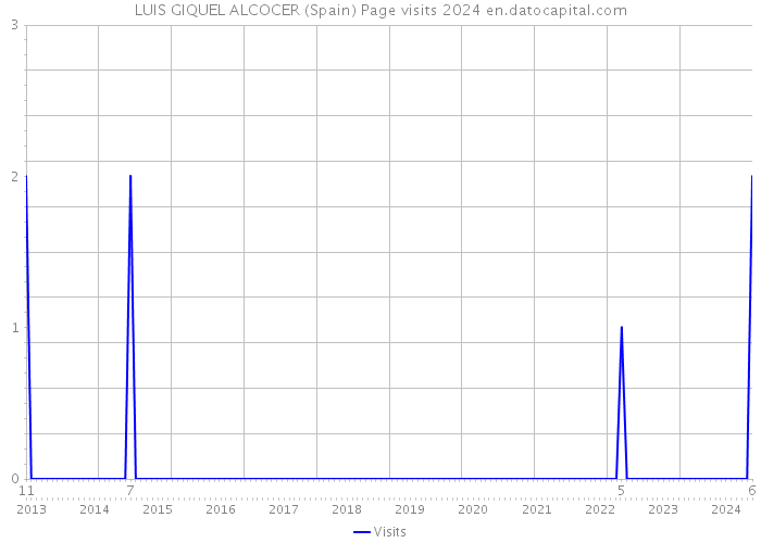 LUIS GIQUEL ALCOCER (Spain) Page visits 2024 