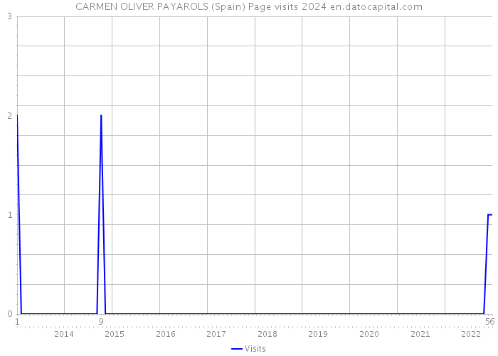 CARMEN OLIVER PAYAROLS (Spain) Page visits 2024 
