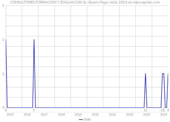 CONSULTORES FORMACION Y EVALUACION SL (Spain) Page visits 2024 