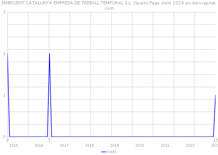 EMERGENT CATALUNYA EMPRESA DE TREBALL TEMPORAL S.L. (Spain) Page visits 2024 