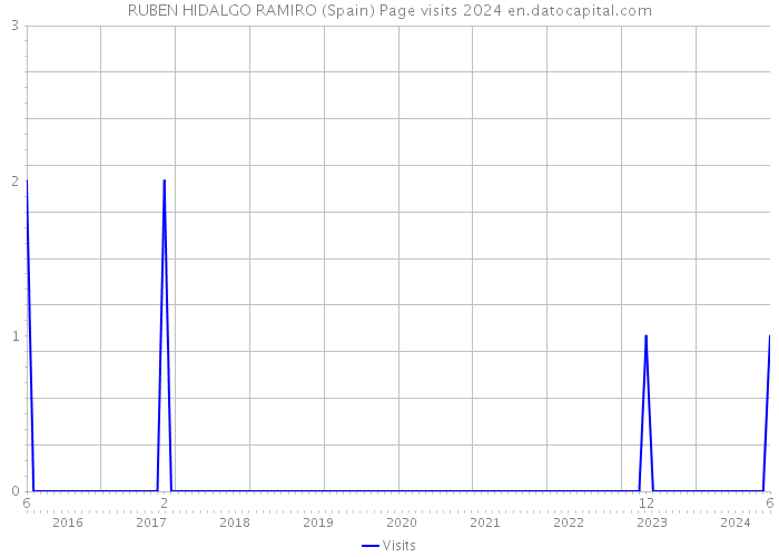 RUBEN HIDALGO RAMIRO (Spain) Page visits 2024 