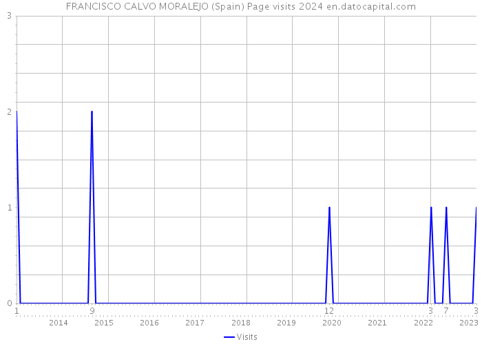 FRANCISCO CALVO MORALEJO (Spain) Page visits 2024 