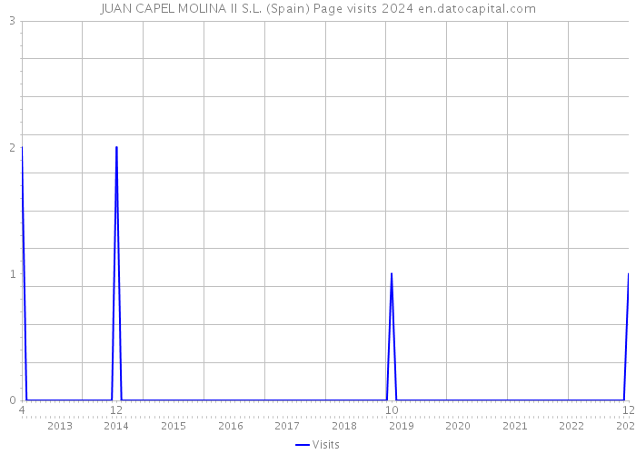JUAN CAPEL MOLINA II S.L. (Spain) Page visits 2024 