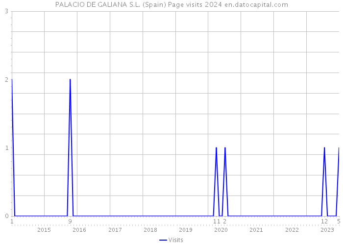 PALACIO DE GALIANA S.L. (Spain) Page visits 2024 