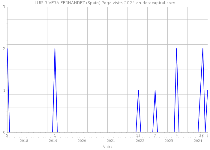 LUIS RIVERA FERNANDEZ (Spain) Page visits 2024 