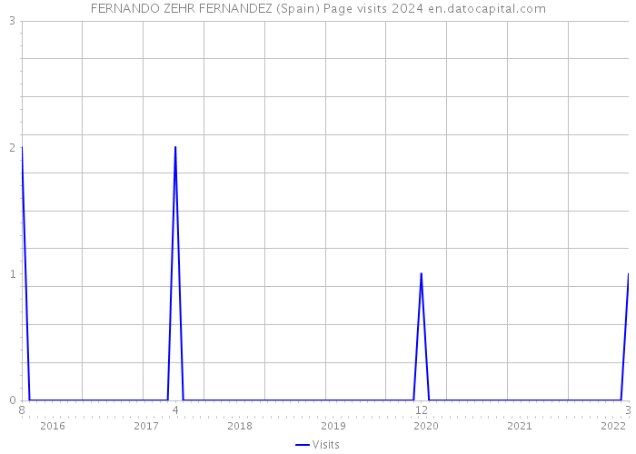 FERNANDO ZEHR FERNANDEZ (Spain) Page visits 2024 