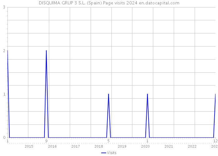 DISQUIMA GRUP 3 S.L. (Spain) Page visits 2024 