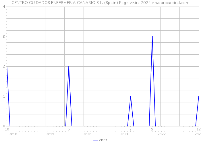 CENTRO CUIDADOS ENFERMERIA CANARIO S.L. (Spain) Page visits 2024 