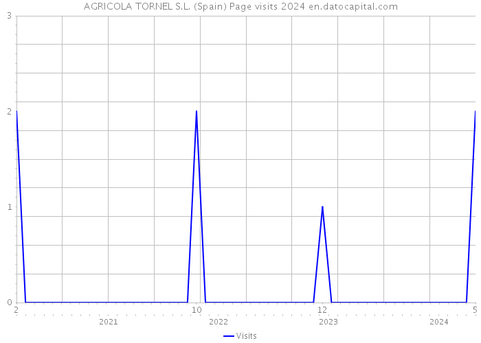 AGRICOLA TORNEL S.L. (Spain) Page visits 2024 