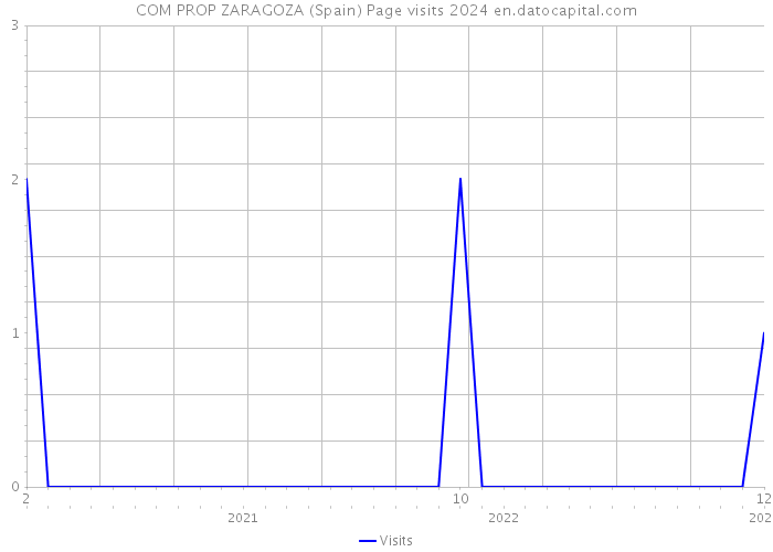 COM PROP ZARAGOZA (Spain) Page visits 2024 