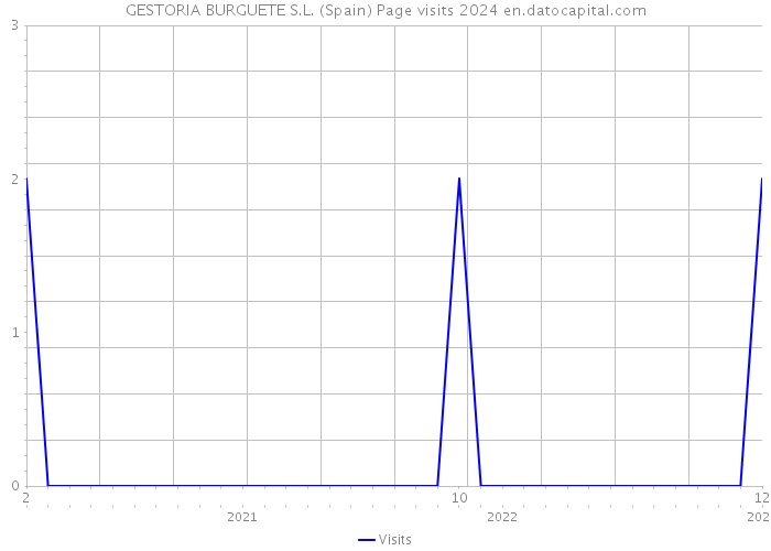 GESTORIA BURGUETE S.L. (Spain) Page visits 2024 