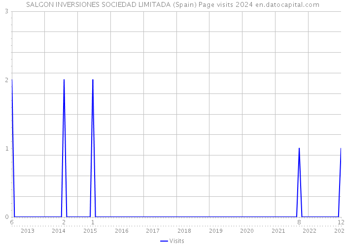 SALGON INVERSIONES SOCIEDAD LIMITADA (Spain) Page visits 2024 