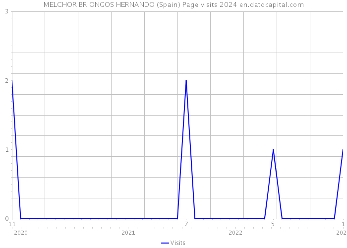 MELCHOR BRIONGOS HERNANDO (Spain) Page visits 2024 