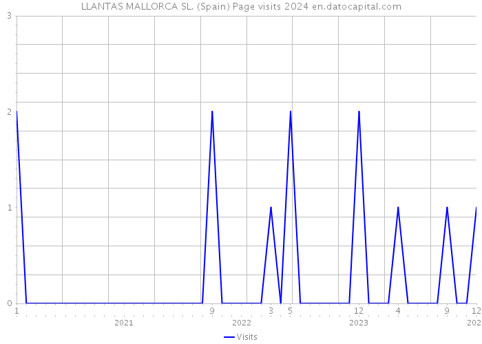 LLANTAS MALLORCA SL. (Spain) Page visits 2024 