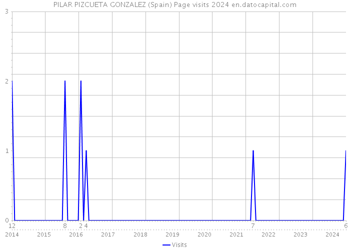 PILAR PIZCUETA GONZALEZ (Spain) Page visits 2024 