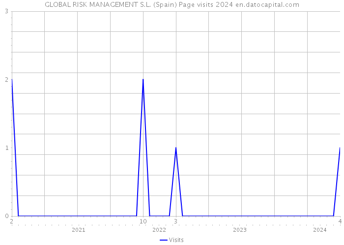 GLOBAL RISK MANAGEMENT S.L. (Spain) Page visits 2024 