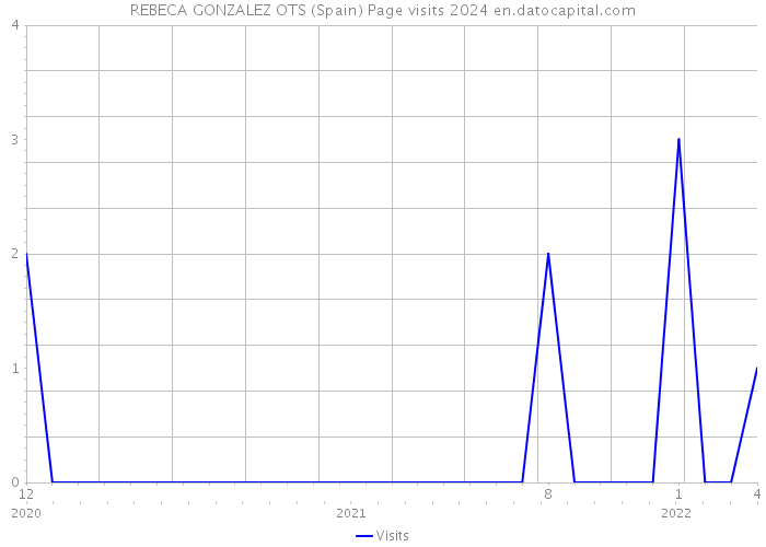 REBECA GONZALEZ OTS (Spain) Page visits 2024 