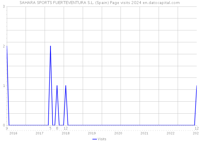 SAHARA SPORTS FUERTEVENTURA S.L. (Spain) Page visits 2024 
