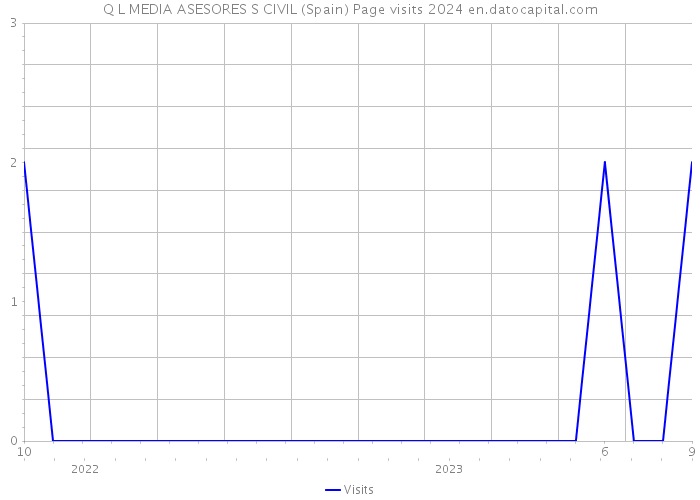 Q L MEDIA ASESORES S CIVIL (Spain) Page visits 2024 