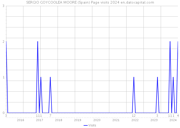 SERGIO GOYCOOLEA MOORE (Spain) Page visits 2024 