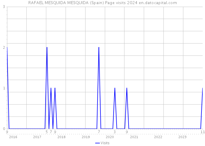 RAFAEL MESQUIDA MESQUIDA (Spain) Page visits 2024 