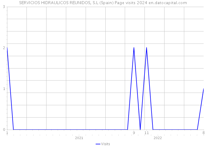 SERVICIOS HIDRAULICOS REUNIDOS, S.L (Spain) Page visits 2024 