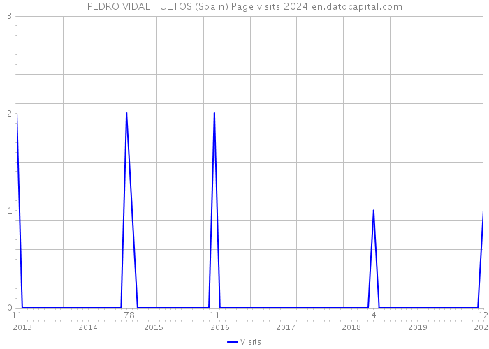 PEDRO VIDAL HUETOS (Spain) Page visits 2024 