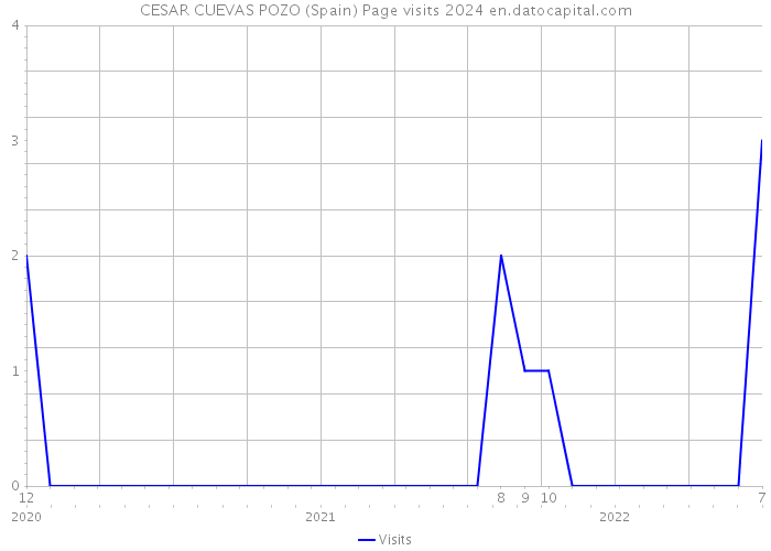 CESAR CUEVAS POZO (Spain) Page visits 2024 