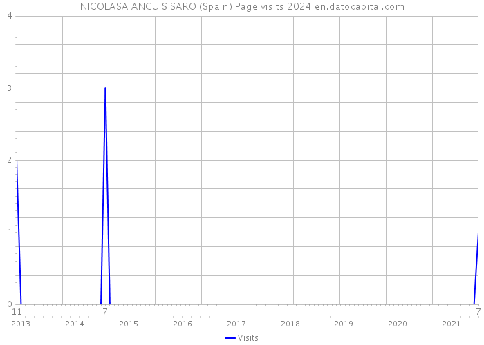 NICOLASA ANGUIS SARO (Spain) Page visits 2024 