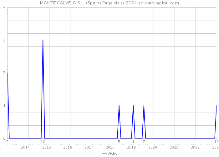 MONTE CALVELO S.L. (Spain) Page visits 2024 